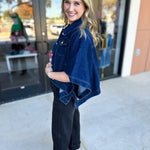 Short Sleeve Denim Jacket-600 Outerwear-TCEC-July & June Women's Fashion Boutique Located in San Antonio, Texas