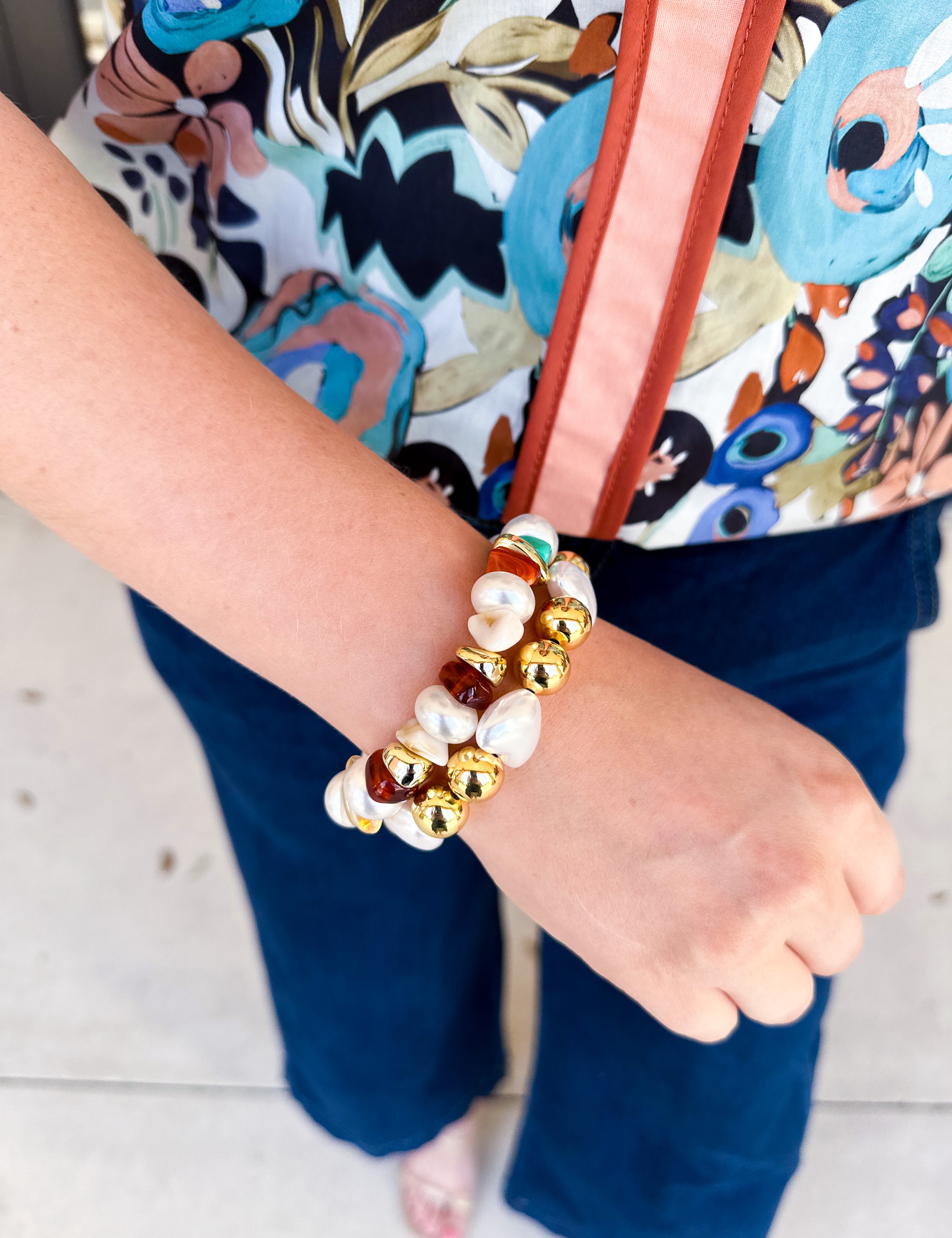 Treasure Jewels - Color Crush Pearl Bracelet-110 Jewelry & Hair-Treasure Jewels-July & June Women's Fashion Boutique Located in San Antonio, Texas