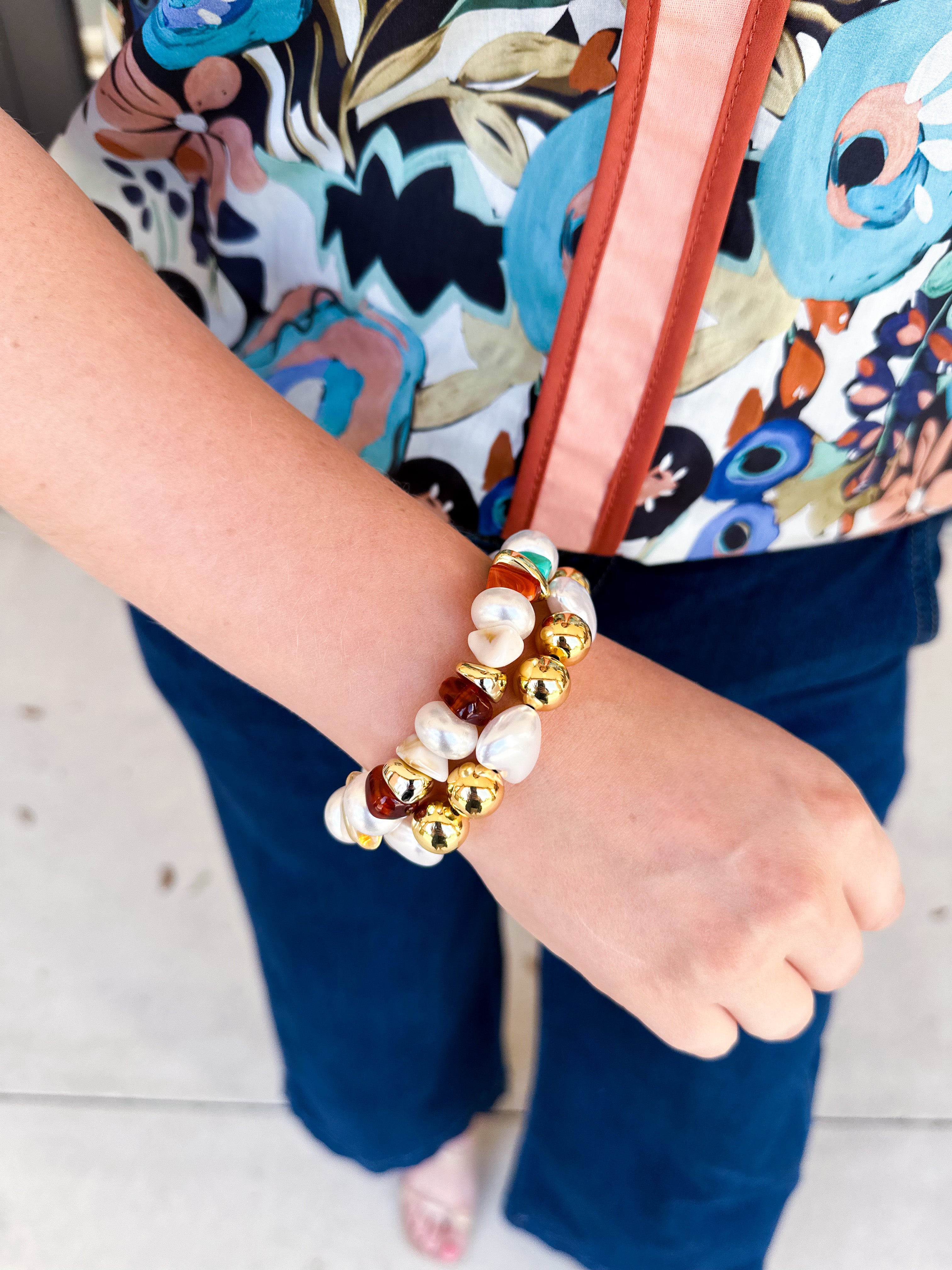 Treasure Jewels - Color Crush Pearl Bracelet-110 Jewelry & Hair-Treasure Jewels-July & June Women's Fashion Boutique Located in San Antonio, Texas