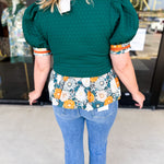 Green Harvest Blouse-200 Fashion Blouses-ENTRO-July & June Women's Fashion Boutique Located in San Antonio, Texas