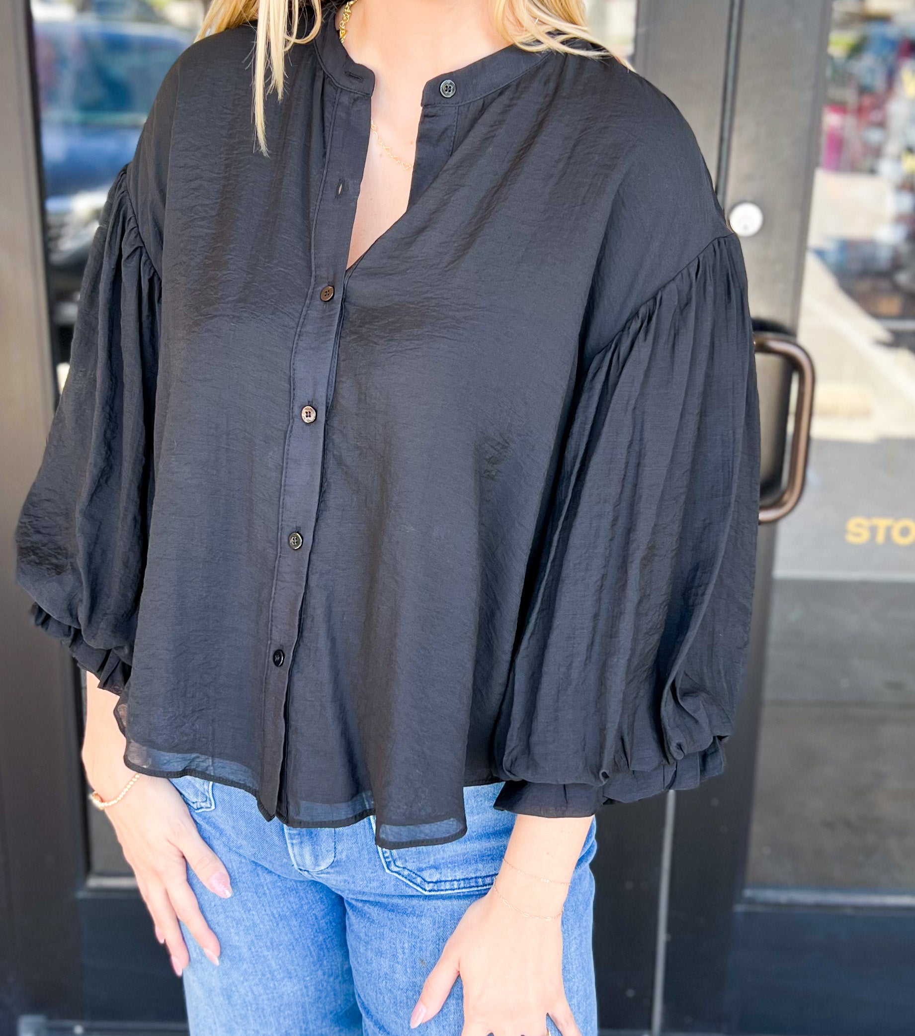 The Avery Blouse - Black-200 Fashion Blouses-FATE-July & June Women's Fashion Boutique Located in San Antonio, Texas