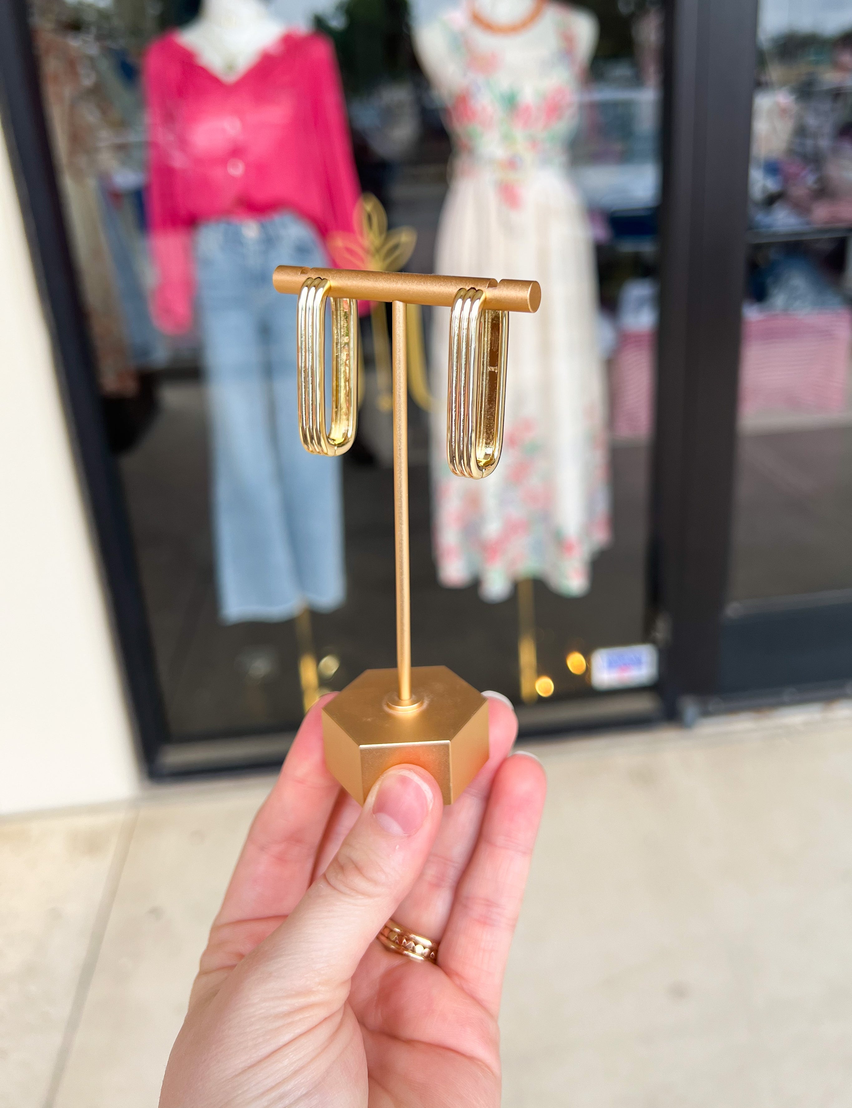 Natalie Wood - Strata Huggie Earrings - Gold-110 Jewelry & Hair-Natalie Wood-July & June Women's Fashion Boutique Located in San Antonio, Texas