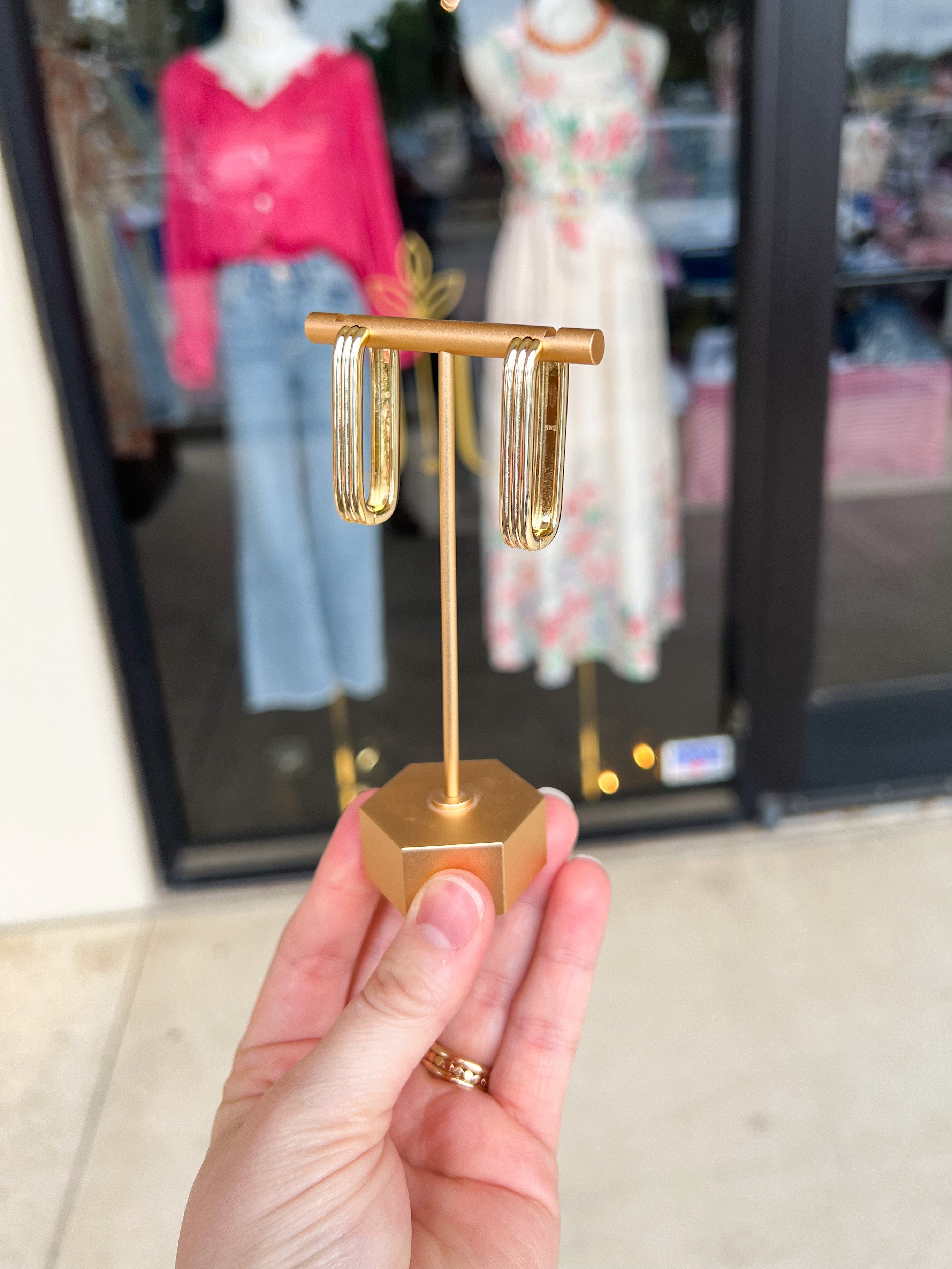 Natalie Wood - Strata Huggie Earrings - Gold-110 Jewelry & Hair-Natalie Wood-July & June Women's Fashion Boutique Located in San Antonio, Texas