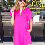 The Melinda Mini Dress - Pink-510 Mini-PINCH-July & June Women's Fashion Boutique Located in San Antonio, Texas