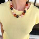 The Cece Beaded Necklace - Neutral Multi-110 Jewelry & Hair-Gemelli-July & June Women's Fashion Boutique Located in San Antonio, Texas