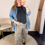 Leopard Barrel Jeans-400 Pants-JODIFL-July & June Women's Fashion Boutique Located in San Antonio, Texas