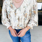 The Kirsten Blouse - Ivory-200 Fashion Blouses-ENTRO-July & June Women's Fashion Boutique Located in San Antonio, Texas
