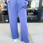 Soft Modal Lounge Pants - Denim Blue-300 Athleisure/Lounge-SKIES ARE BLUE-July & June Women's Fashion Boutique Located in San Antonio, Texas