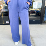 Soft Modal Lounge Pants - Denim Blue-300 Athleisure/Lounge-SKIES ARE BLUE-July & June Women's Fashion Boutique Located in San Antonio, Texas