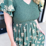 Dusty Green Embroidered Midi Dress-500 Midi-POLOGRAM-July & June Women's Fashion Boutique Located in San Antonio, Texas