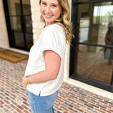 Heart Embroidered Tee-200 Fashion Blouses-DAY + MOON-July & June Women's Fashion Boutique Located in San Antonio, Texas