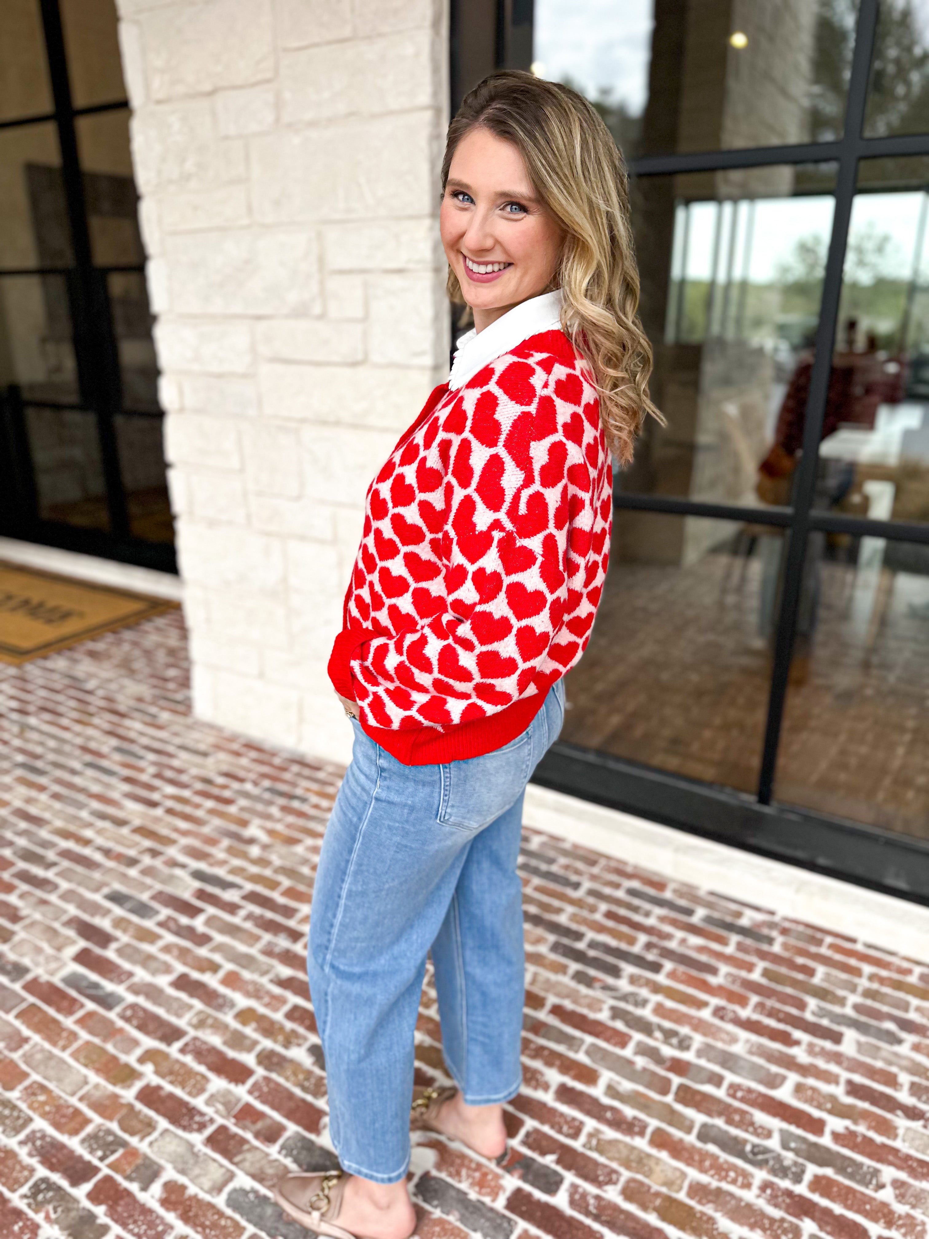 I Heart You Cardigan-230 Sweaters/Cardis-SWEET LOVELY BY JEN-July & June Women's Fashion Boutique Located in San Antonio, Texas