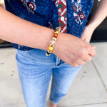 Treasure Jewels - Golden Treats Beaded Bracelet-110 Jewelry & Hair-Treasure Jewels-July & June Women's Fashion Boutique Located in San Antonio, Texas
