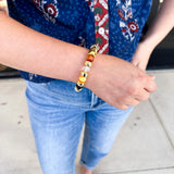 Treasure Jewels - Golden Treats Beaded Bracelet-110 Jewelry & Hair-Treasure Jewels-July & June Women's Fashion Boutique Located in San Antonio, Texas