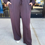Soft Modal Lounge Pants - Chocolate-300 Athleisure/Lounge-SKIES ARE BLUE-July & June Women's Fashion Boutique Located in San Antonio, Texas