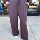 Soft Modal Lounge Pants - Chocolate-300 Athleisure/Lounge-SKIES ARE BLUE-July & June Women's Fashion Boutique Located in San Antonio, Texas