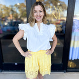 Classic Chic Blouse - Off White-200 Fashion Blouses-JODIFL-July & June Women's Fashion Boutique Located in San Antonio, Texas
