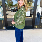 The Lucy Blouse - Green-200 Fashion Blouses-ENTRO-July & June Women's Fashion Boutique Located in San Antonio, Texas