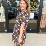 The Kalley Mini Dress - Black-510 Mini-ENTRO-July & June Women's Fashion Boutique Located in San Antonio, Texas