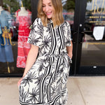 Palm City Midi Dress - Black-500 Midi-ENTRO-July & June Women's Fashion Boutique Located in San Antonio, Texas