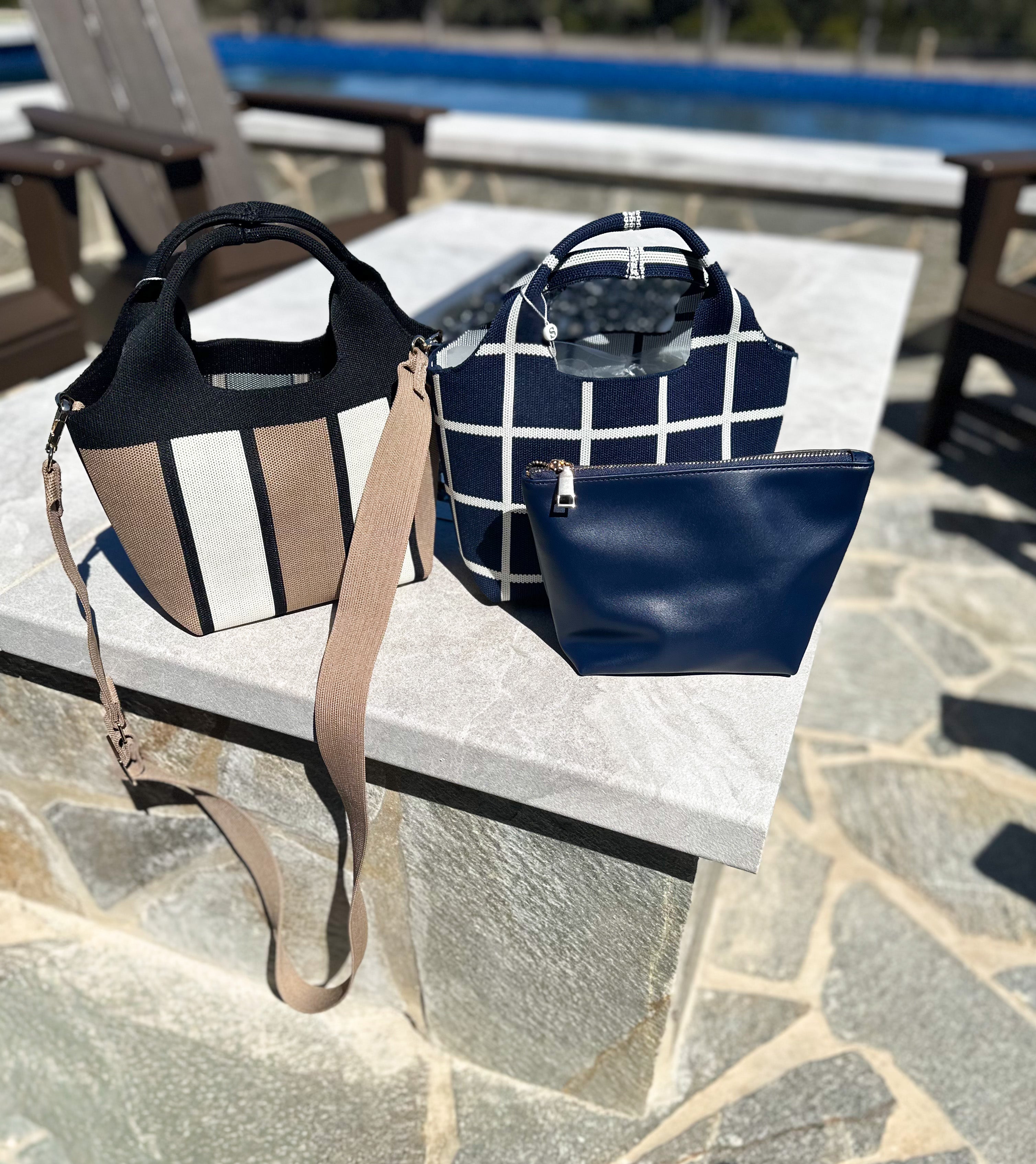 The Robbie Mini Tote Bag - Midnight-130 ACCESSORIES-SHIRALEAH-July & June Women's Fashion Boutique Located in San Antonio, Texas