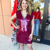 Ruby Sequin Mini Dress-510 Mini-FATE-July & June Women's Fashion Boutique Located in San Antonio, Texas