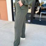 Soft Modal Lounge Pants - Dark Olive-300 Athleisure/Lounge-SKIES ARE BLUE-July & June Women's Fashion Boutique Located in San Antonio, Texas