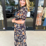THML - Elise Garden Midi Dress-500 Midi-THML-July & June Women's Fashion Boutique Located in San Antonio, Texas