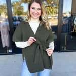 THML - Chic Knit Cardigan Wrap - Green-230 Sweaters/Cardis-THML-July & June Women's Fashion Boutique Located in San Antonio, Texas