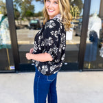 The Frankie Blouse - Black-200 Fashion Blouses-ENTRO-July & June Women's Fashion Boutique Located in San Antonio, Texas