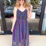 The Rowen Smocked Midi Dress-500 Midi-FATE-July & June Women's Fashion Boutique Located in San Antonio, Texas