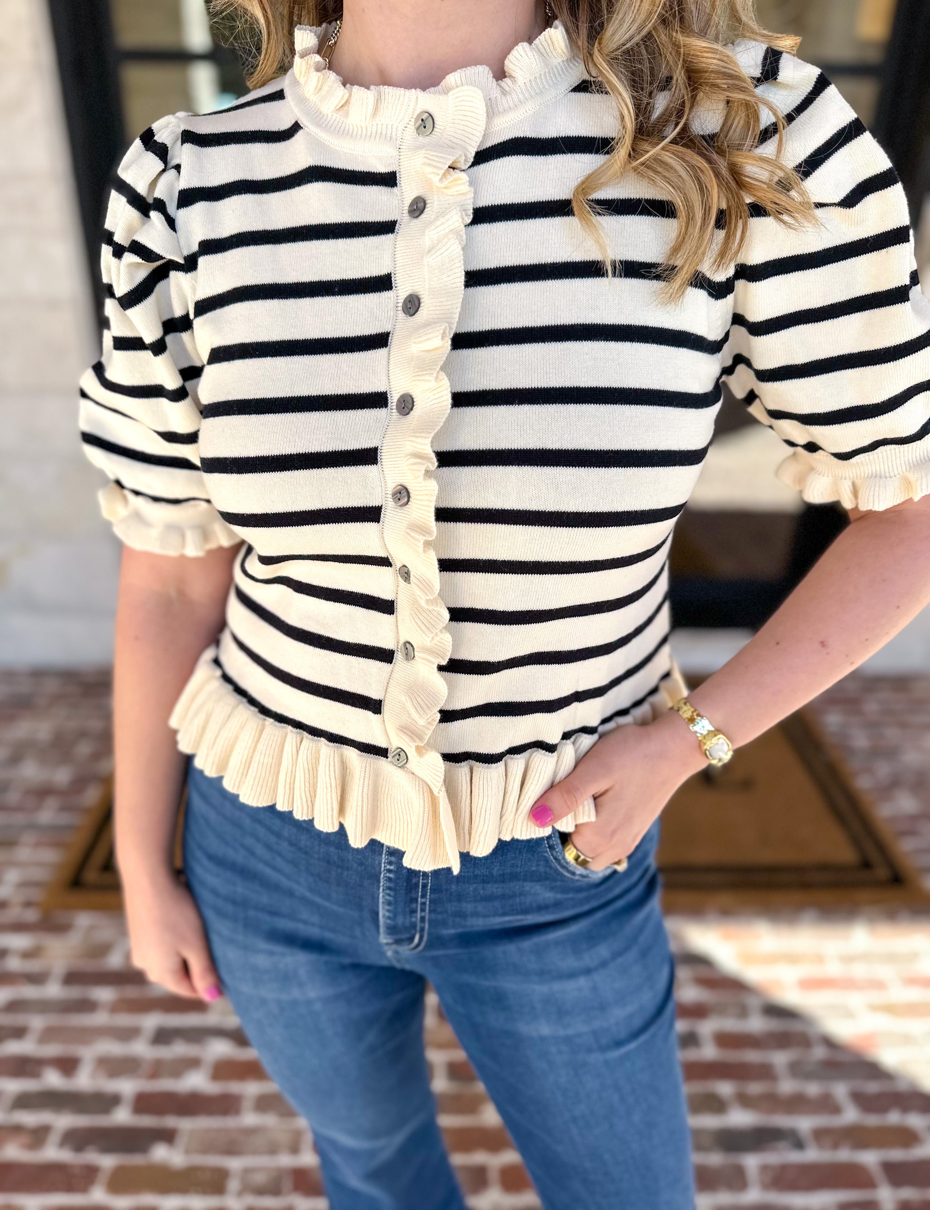 The Simply Sweet Cardigan - Cream-230 Sweaters/Cardis-ENTRO-July & June Women's Fashion Boutique Located in San Antonio, Texas