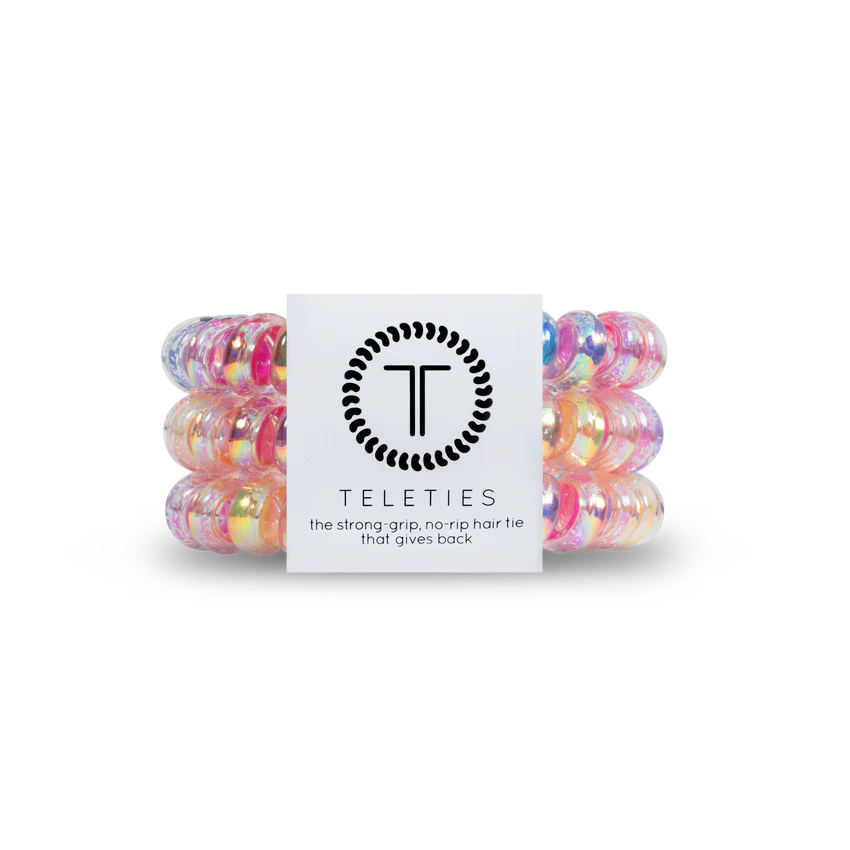 Teleties - Large - Eat Glitter For Breakfast-110 Jewelry & Hair-Teleties-July & June Women's Fashion Boutique Located in San Antonio, Texas