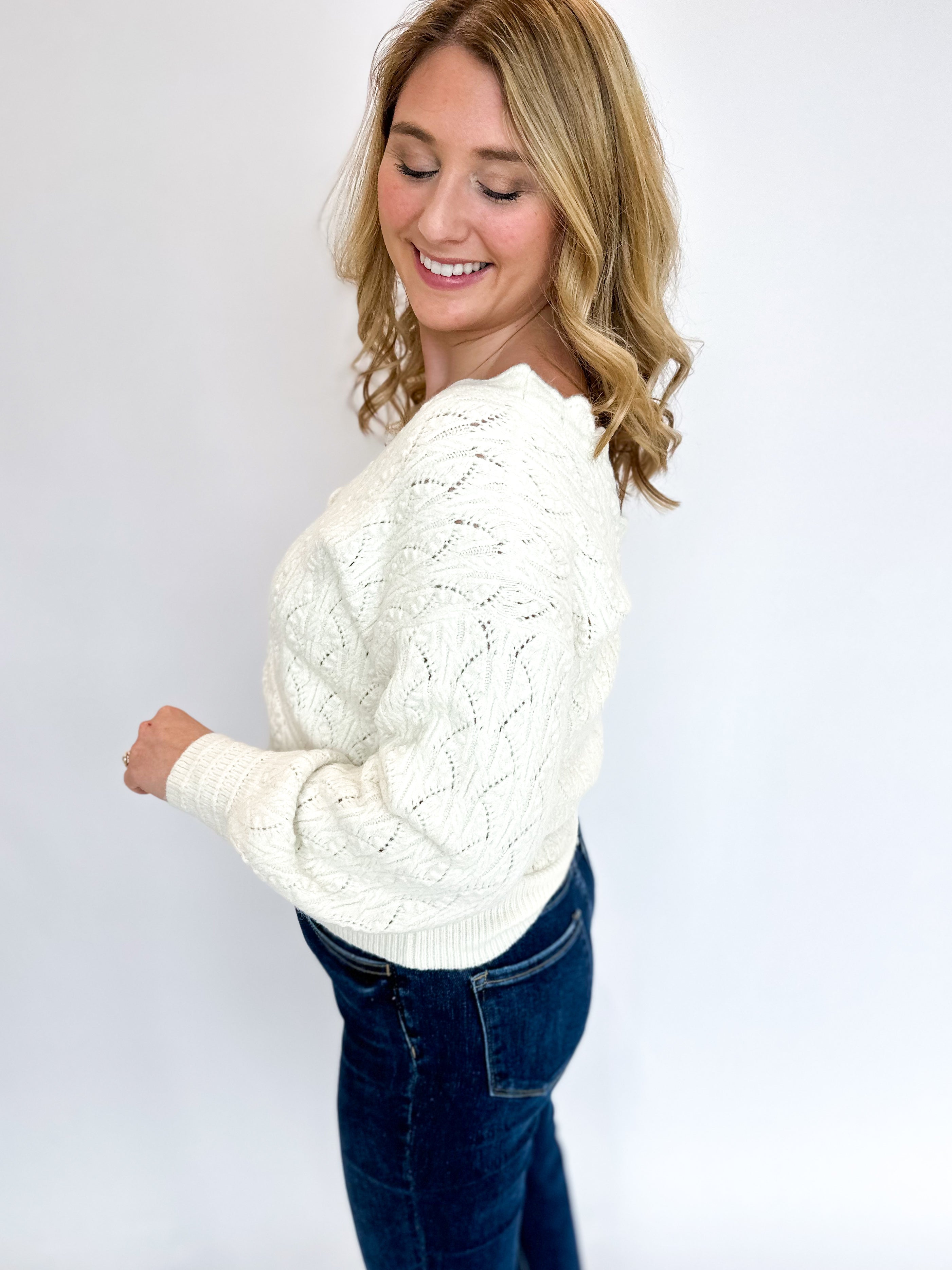 Wrap Sweater - Cream-230 Sweaters/Cardis-LISTICLE-July & June Women's Fashion Boutique Located in San Antonio, Texas