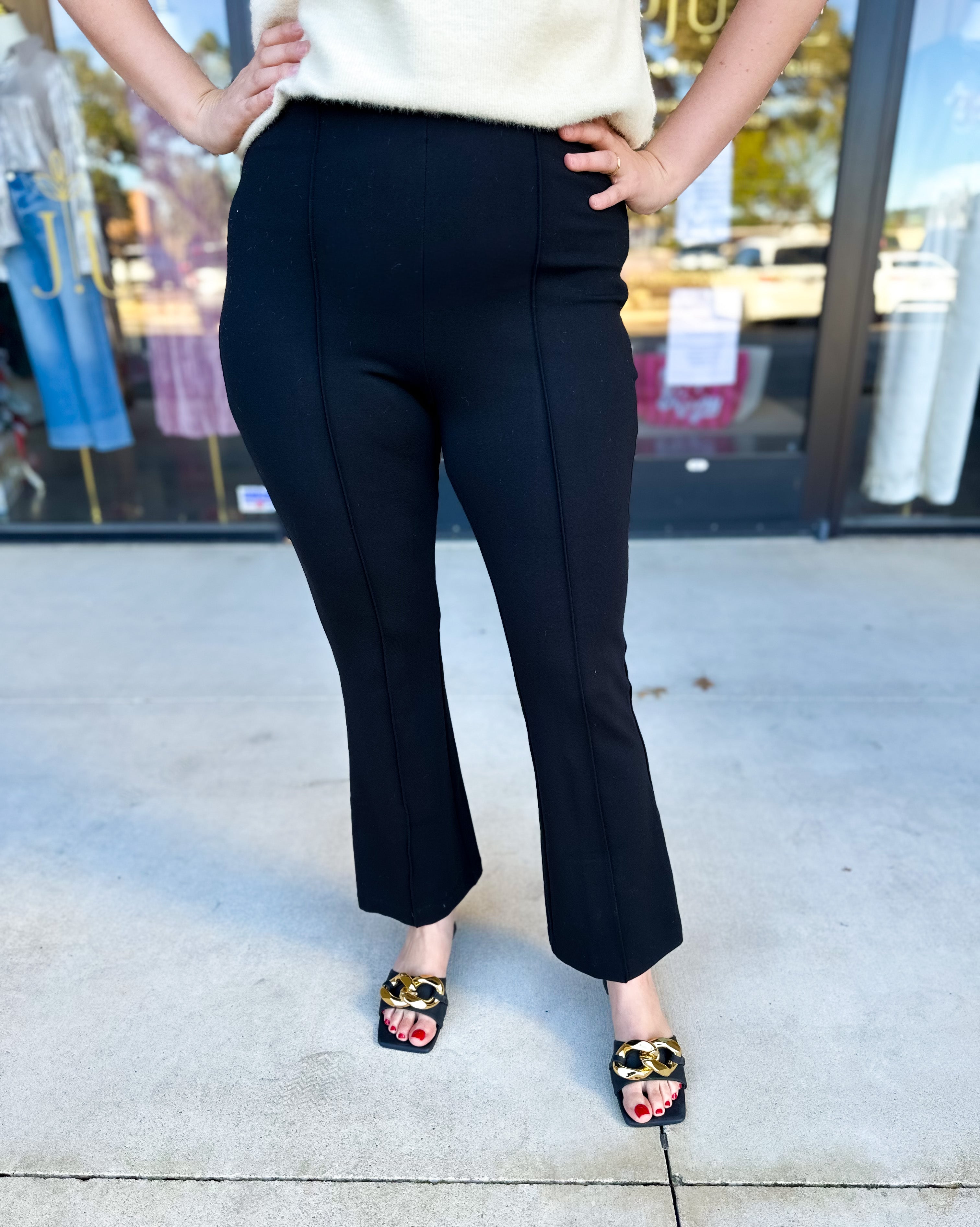 The Melinda Work Pant-400 Pants-SKIES ARE BLUE-July & June Women's Fashion Boutique Located in San Antonio, Texas