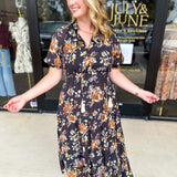 THML - Elise Garden Midi Dress-500 Midi-THML-July & June Women's Fashion Boutique Located in San Antonio, Texas