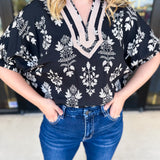 The Frankie Blouse - Black-200 Fashion Blouses-ENTRO-July & June Women's Fashion Boutique Located in San Antonio, Texas