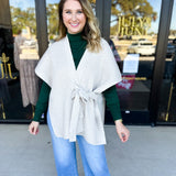 THML - Chic Knit Cardigan Wrap - Cream-230 Sweaters/Cardis-THML-July & June Women's Fashion Boutique Located in San Antonio, Texas