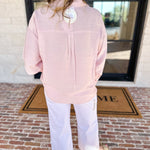 Bow Detailed Blouse - Pink-200 Fashion Blouses-IN FEBRUARY-July & June Women's Fashion Boutique Located in San Antonio, Texas