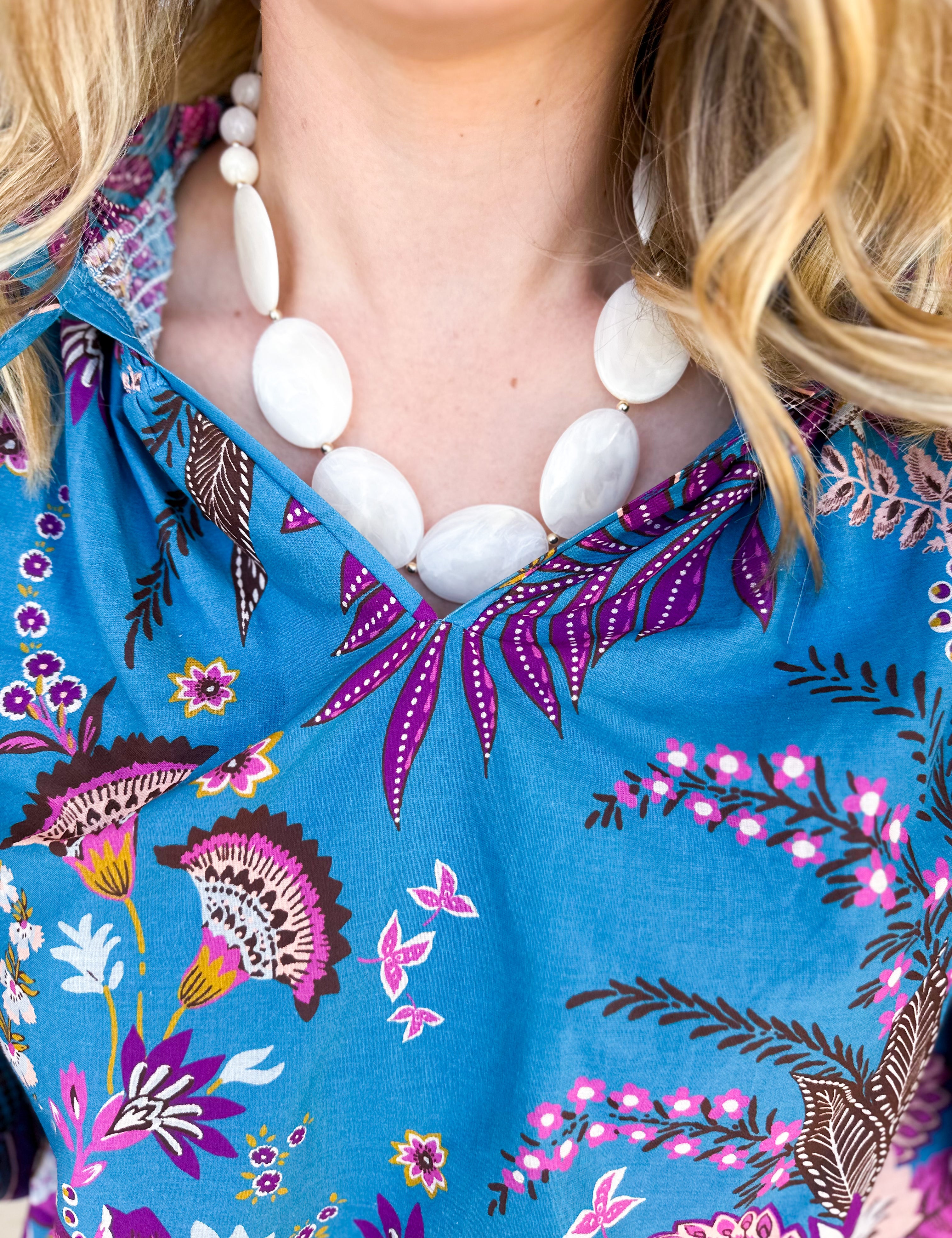 Treasure Jewels - Cloud Haze Necklace-110 Jewelry & Hair-Treasure Jewels-July & June Women's Fashion Boutique Located in San Antonio, Texas