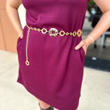 Circle Chain Link Belt - Gold - One Size-130 ACCESSORIES-Most Wanted USA-July & June Women's Fashion Boutique Located in San Antonio, Texas