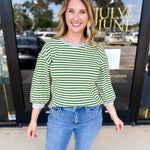 The Cammy Tee - Green-210 Casual Blouses-JODIFL-July & June Women's Fashion Boutique Located in San Antonio, Texas