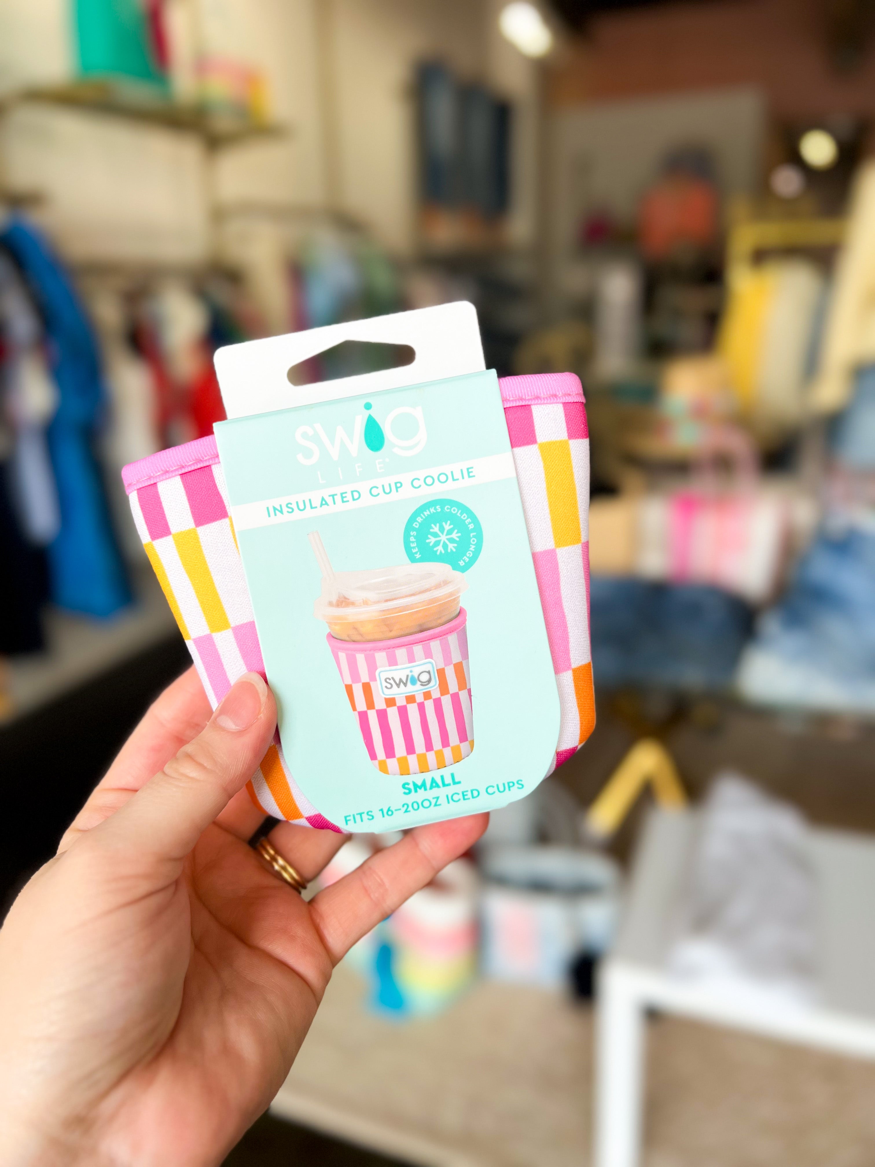 SWIG - Sherbet Stripe Iced Cup Coolie - Small-140 Gifts + Home-SWIG-July & June Women's Fashion Boutique Located in San Antonio, Texas