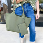 The Robbie Tote - Olive-130 ACCESSORIES-SHIRALEAH-July & June Women's Fashion Boutique Located in San Antonio, Texas