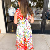 Vibrant Petals Midi Dress-500 Midi-FATE-July & June Women's Fashion Boutique Located in San Antonio, Texas