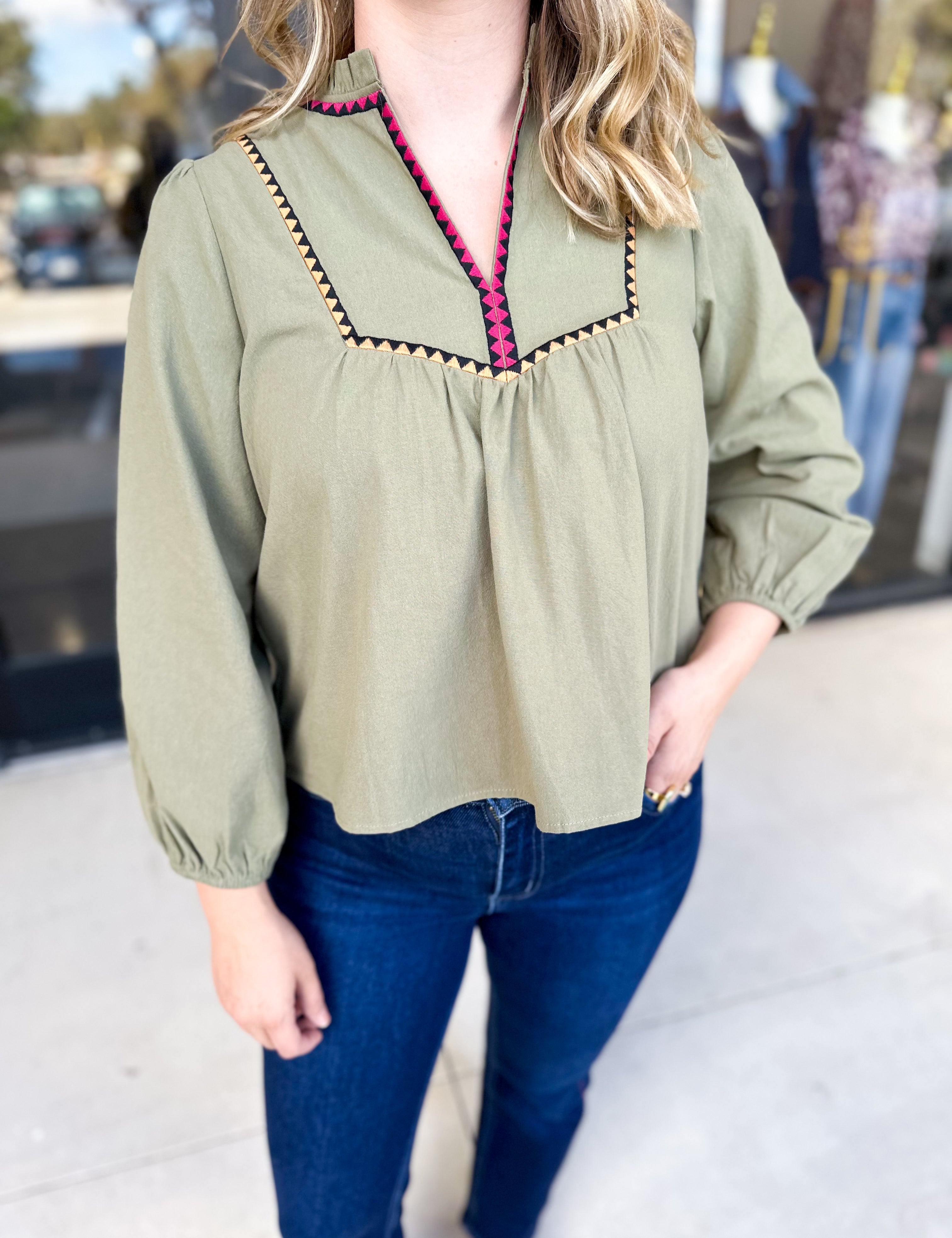The Courtney Blouse-200 Fashion Blouses-ABLE-July & June Women's Fashion Boutique Located in San Antonio, Texas