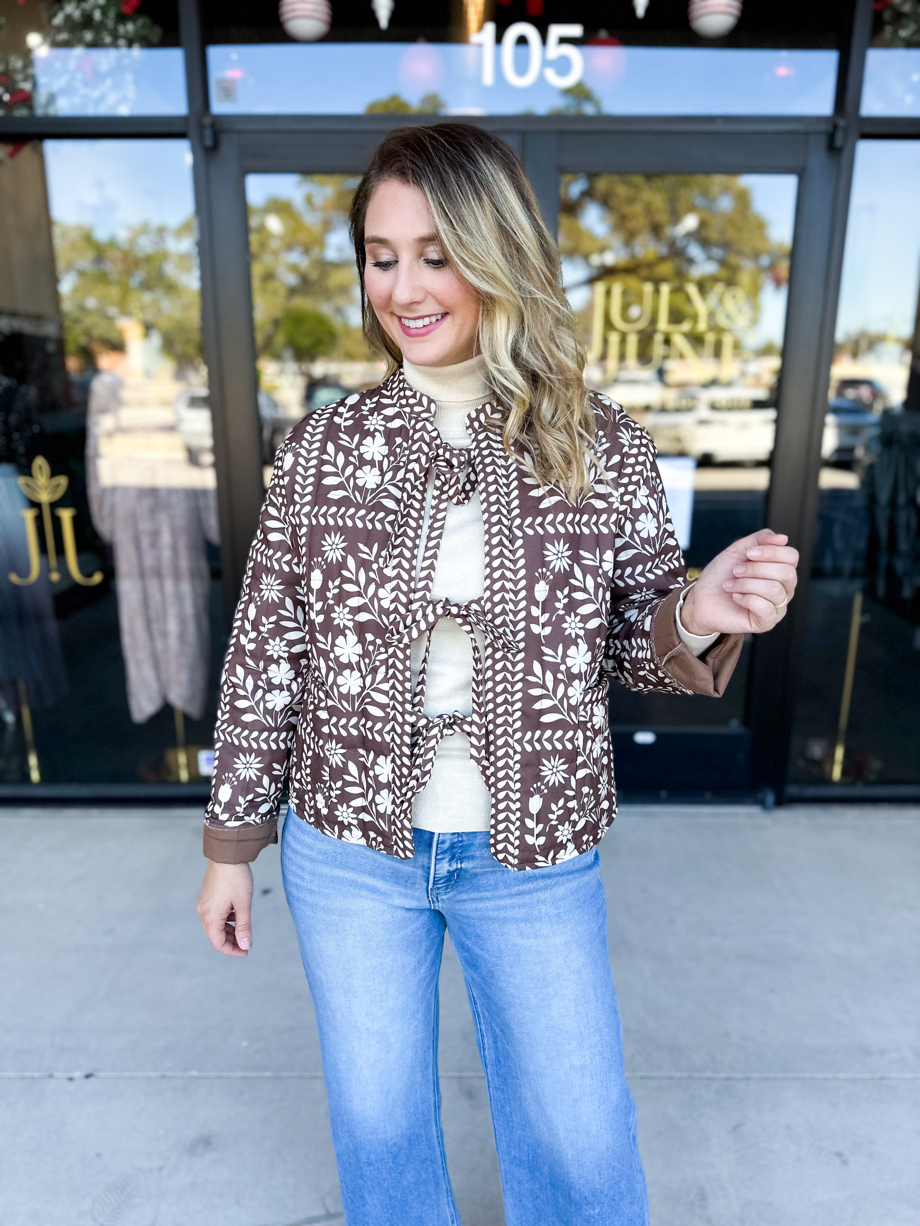 The Wrenlee Puff Jacket - Chocolate Brown-600 Outerwear-POLOGRAM-July & June Women's Fashion Boutique Located in San Antonio, Texas