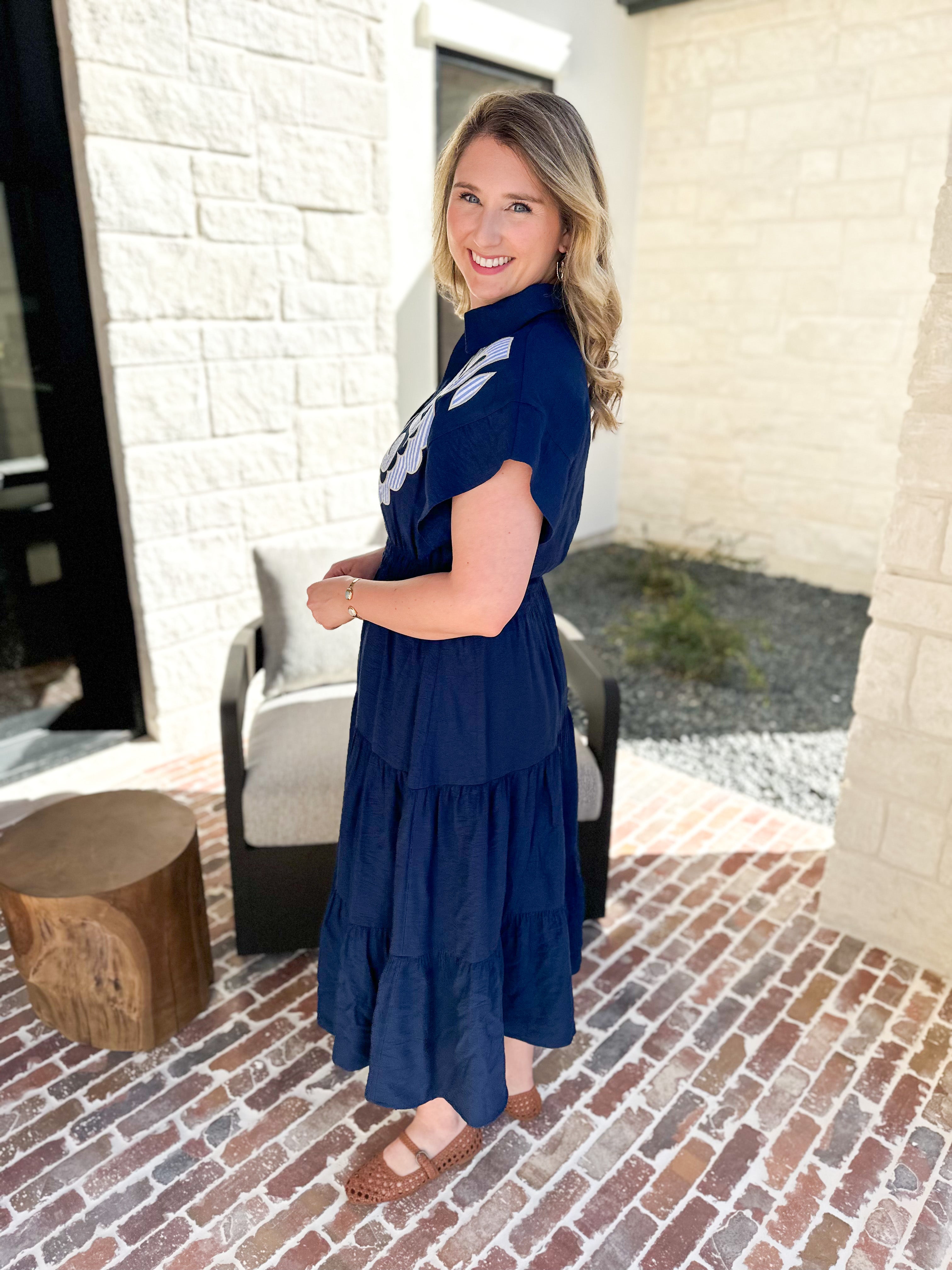 THML- The Sutton Midi Dress-500 Midi-THML-July & June Women's Fashion Boutique Located in San Antonio, Texas