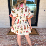 THML - The Elle Floral Mini Dress-510 Mini-THML-July & June Women's Fashion Boutique Located in San Antonio, Texas