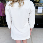 Mary Square - Raven Zip Mini Dress - Ivory-510 Mini-MARY SQUARE-July & June Women's Fashion Boutique Located in San Antonio, Texas